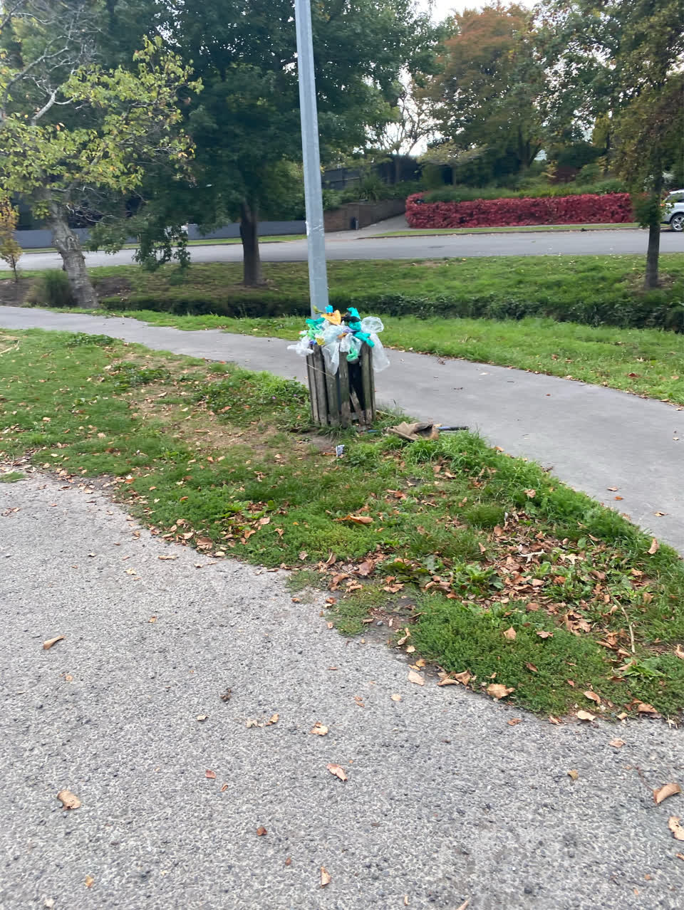 The photograph attached to this rubbish/recycling report