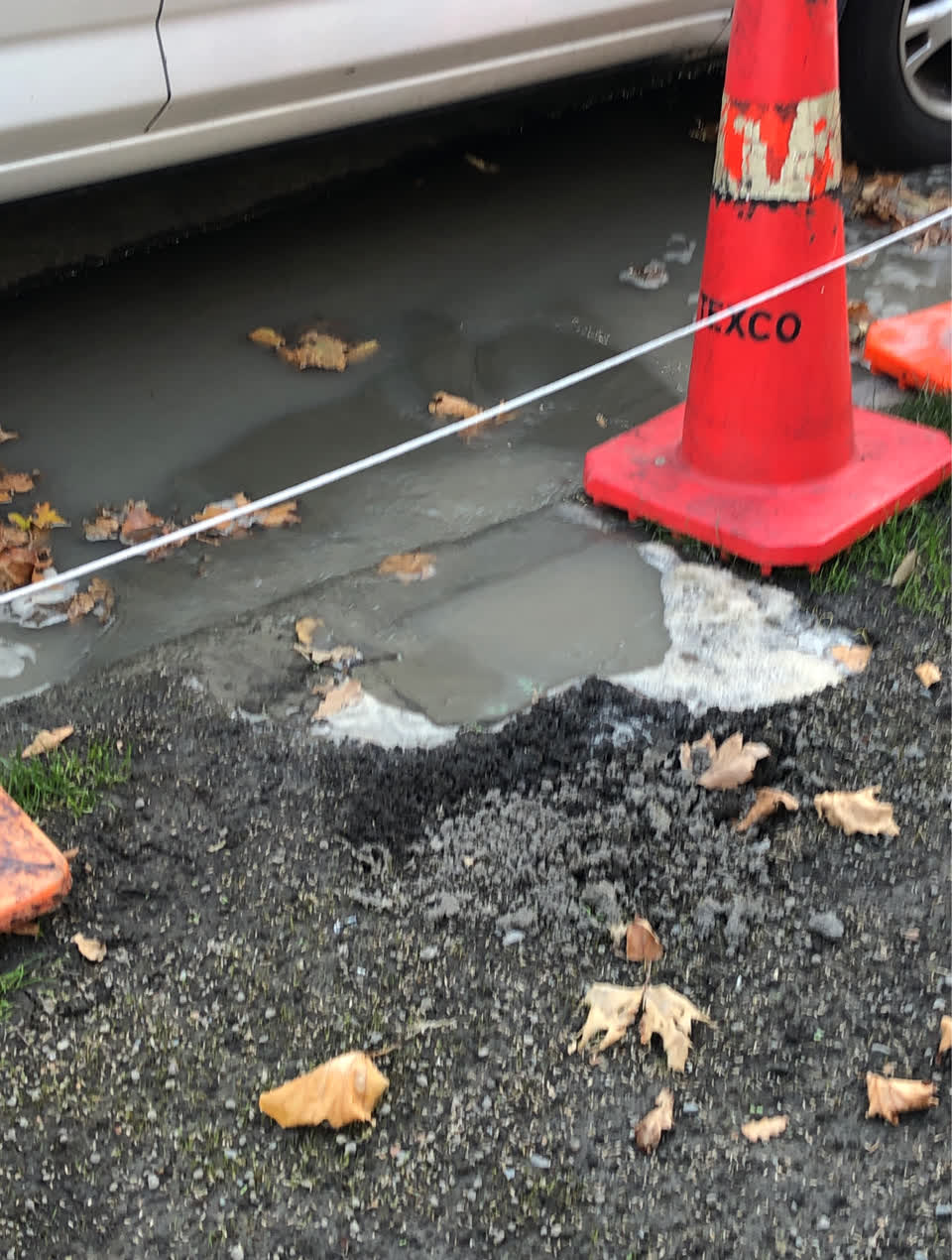 The photograph attached to this flooding report