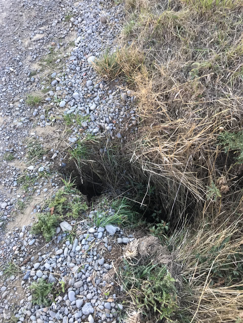 The photograph attached to this roading/streets report