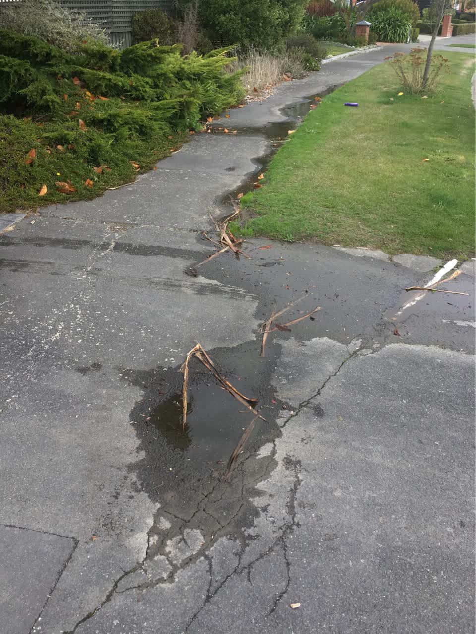 The photograph attached to this flooding report