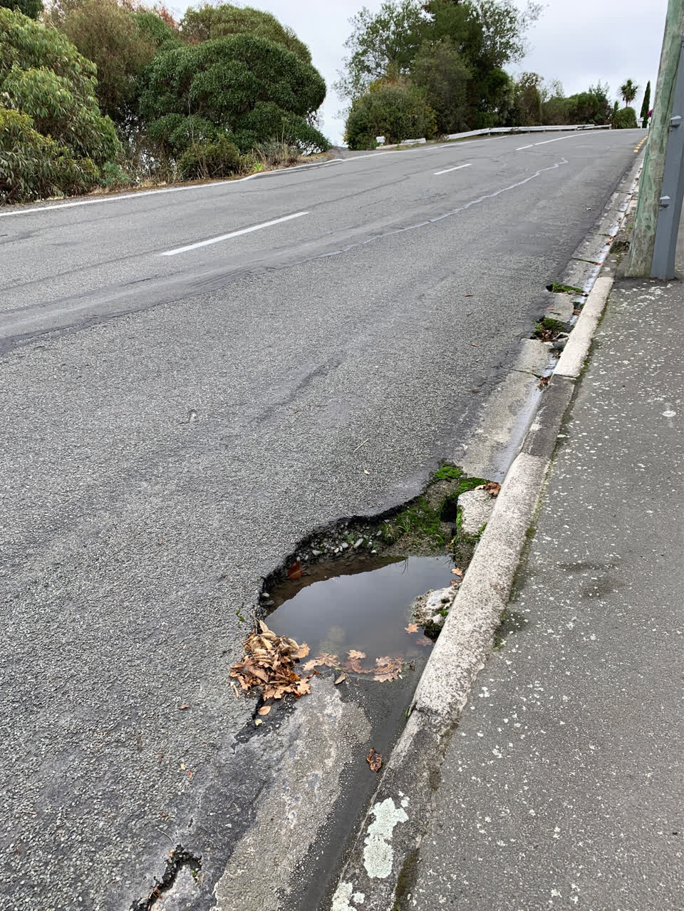The photograph attached to this roading/streets report