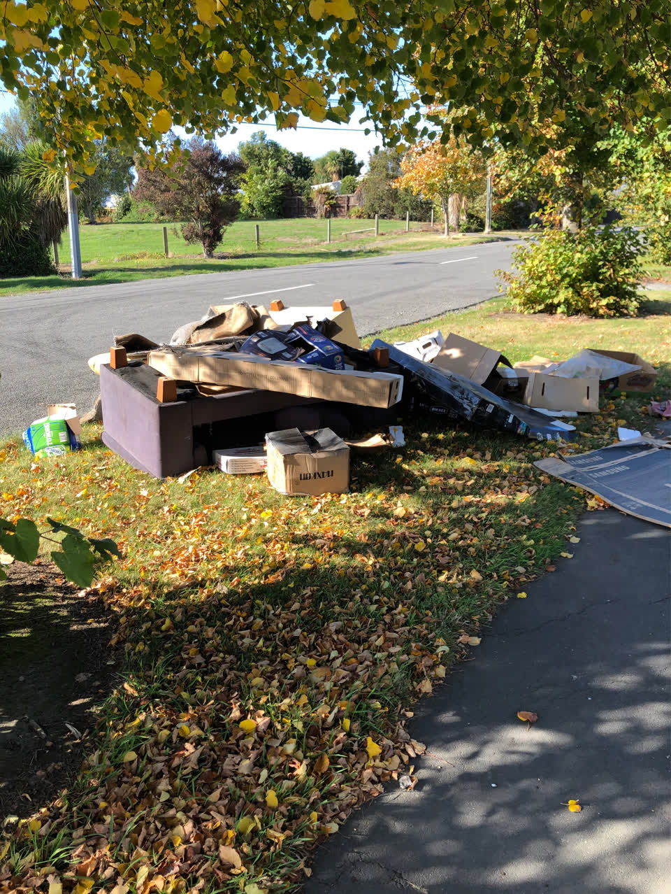 The photograph attached to this rubbish/recycling report
