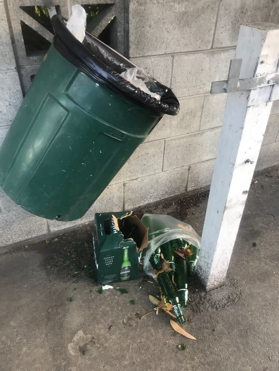 The photograph attached to this rubbish/recycling report