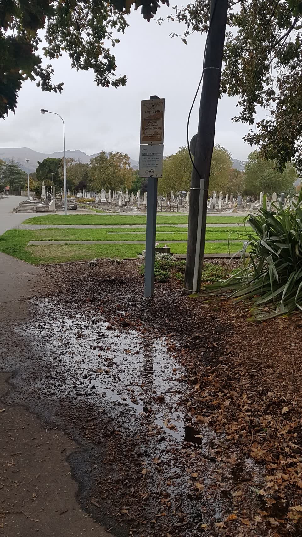 The photograph attached to this wastewater/stormwater report