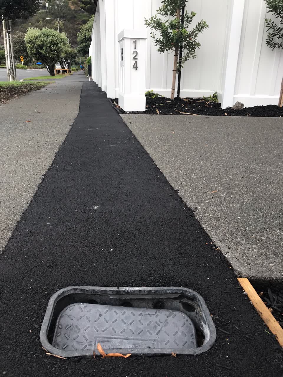 The photograph attached to this roading/streets report