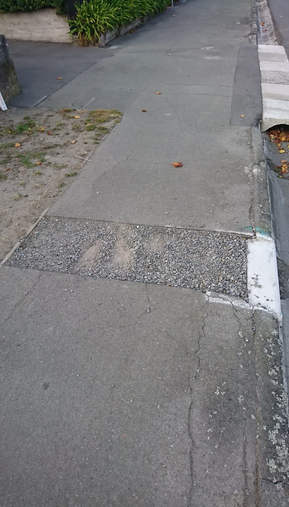 The photograph attached to this roading/streets report
