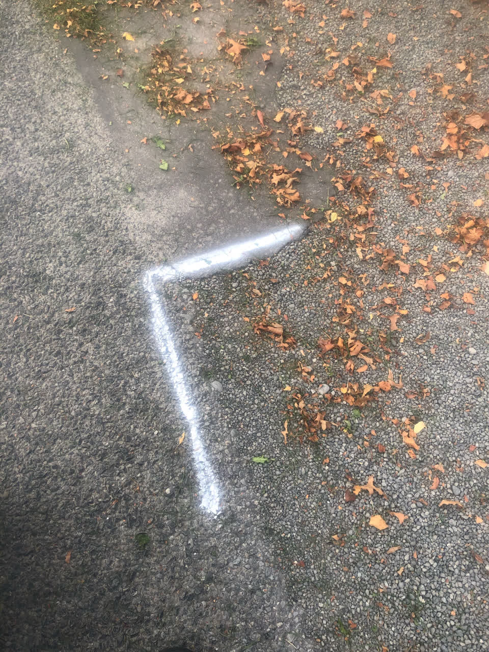 The photograph attached to this roading/streets report