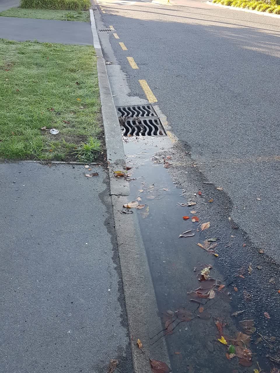 The photograph attached to this wastewater/stormwater report