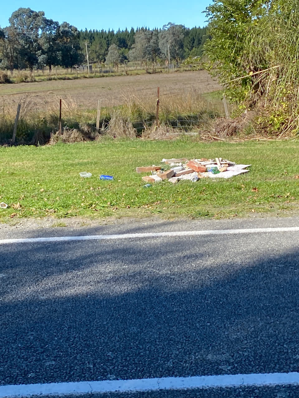 The photograph attached to this rubbish/recycling report
