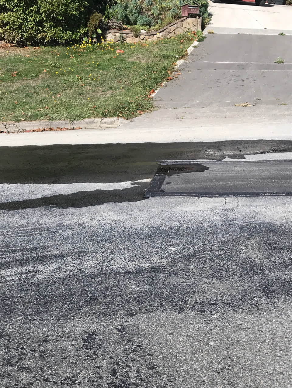 The photograph attached to this flooding report