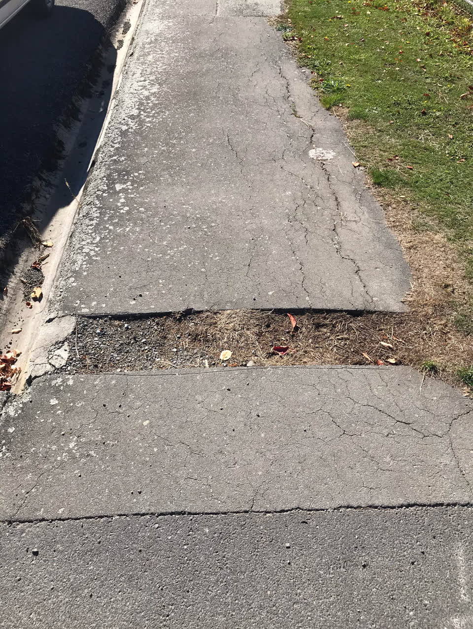 The photograph attached to this roading/streets report