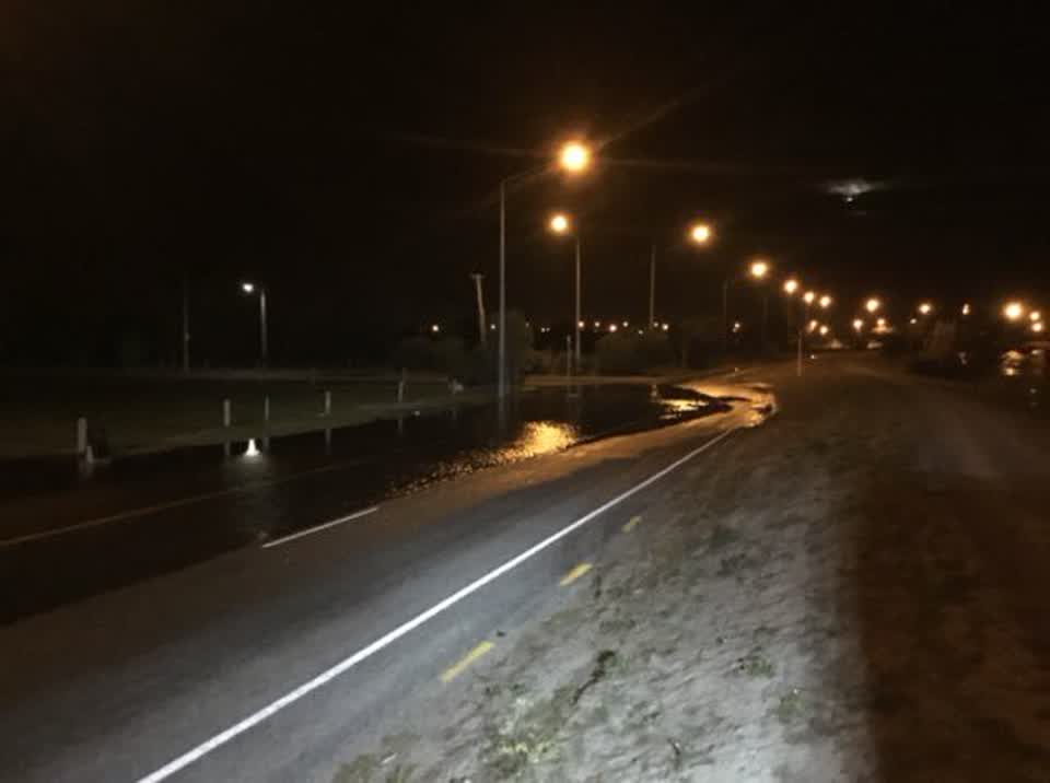 The photograph attached to this flooding report