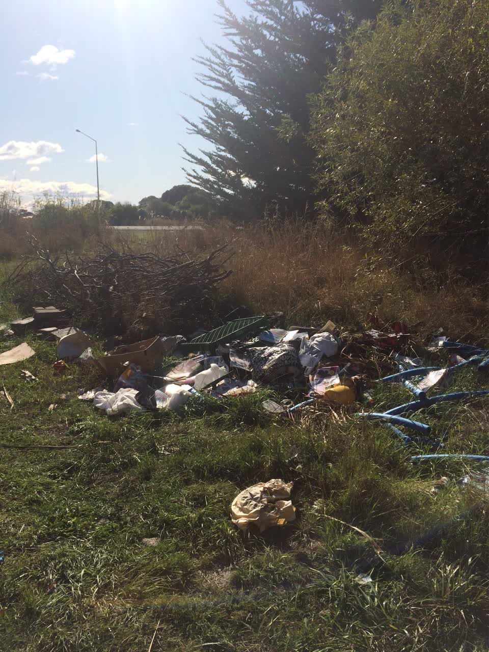 The photograph attached to this rubbish/recycling report