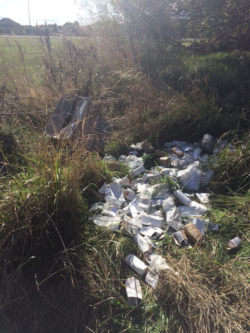 The photograph attached to this rubbish/recycling report