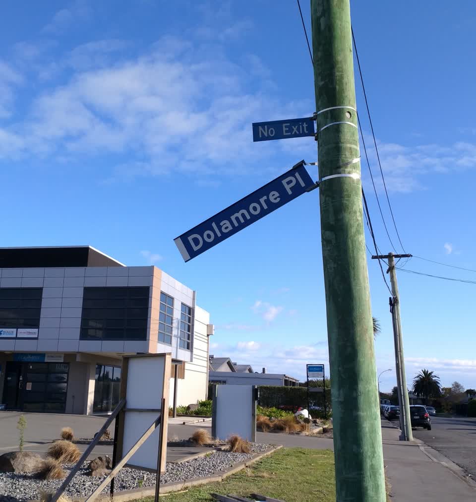 The photograph attached to this roading/streets report