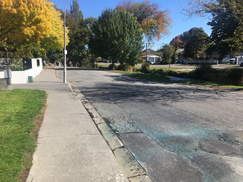 The photograph attached to this roading/streets report