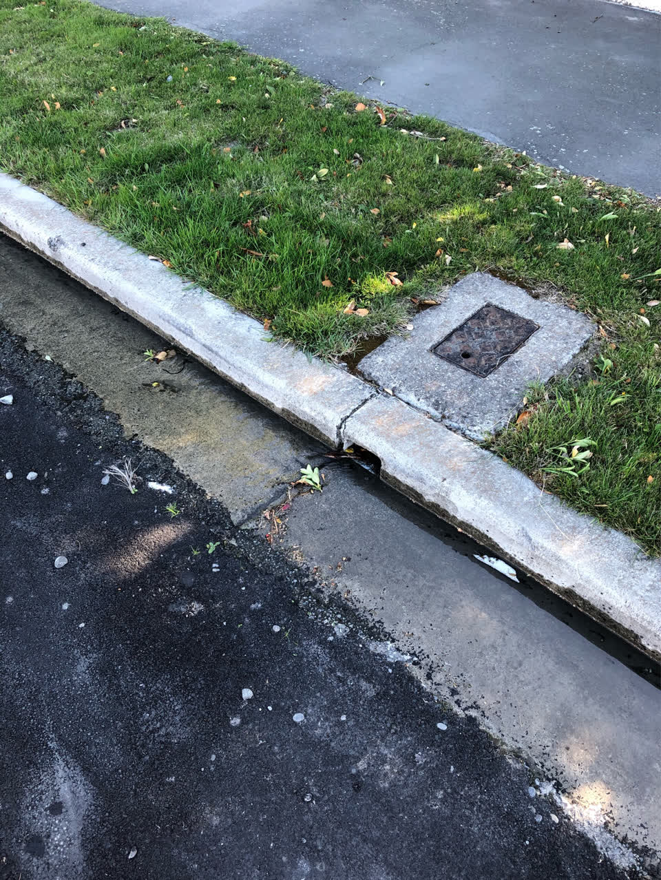 The photograph attached to this wastewater/stormwater report