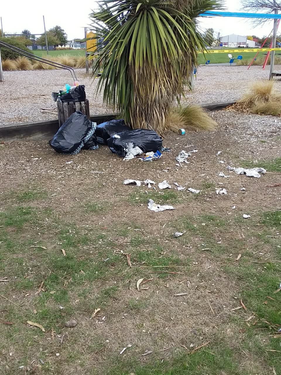 The photograph attached to this rubbish/recycling report