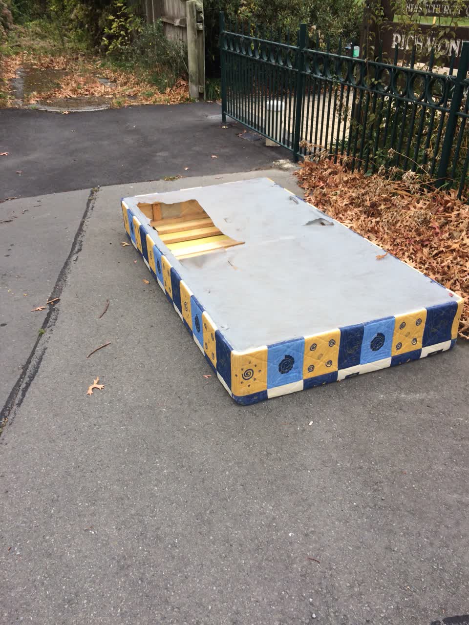 The photograph attached to this rubbish/recycling report