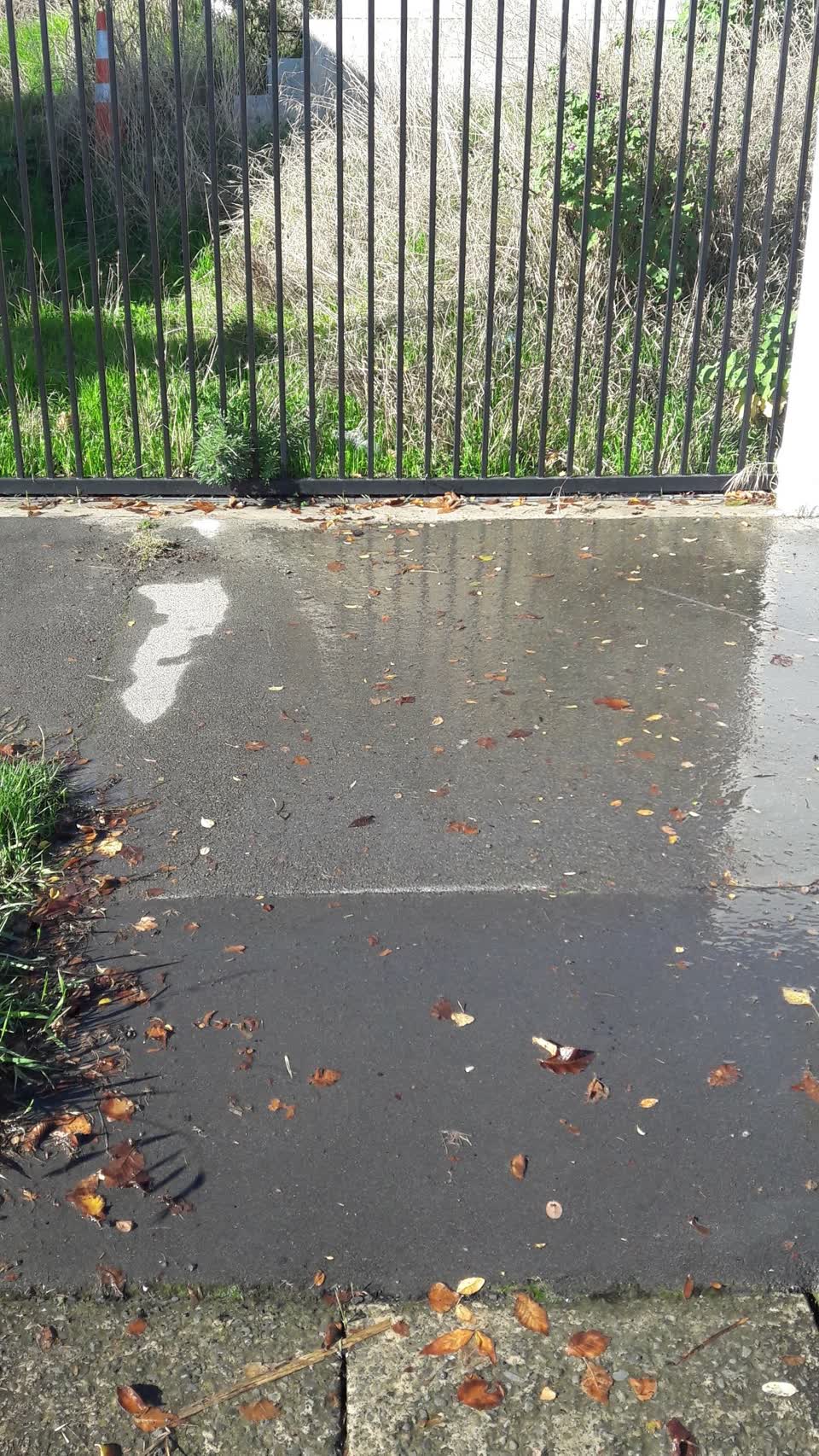 The photograph attached to this water supply report