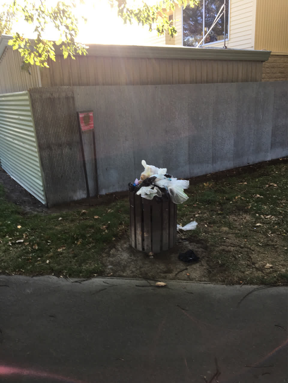 The photograph attached to this parks report