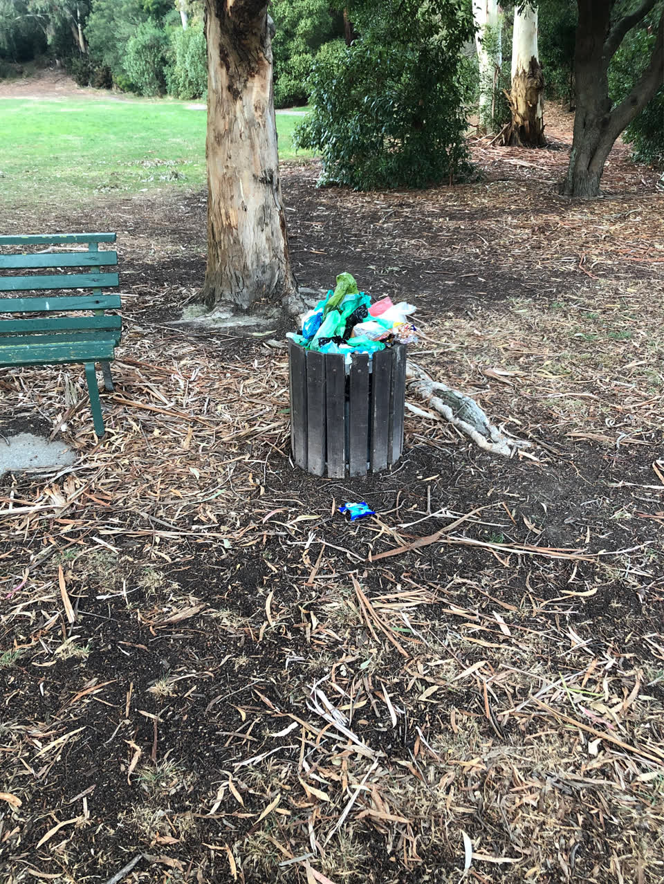The photograph attached to this rubbish/recycling report