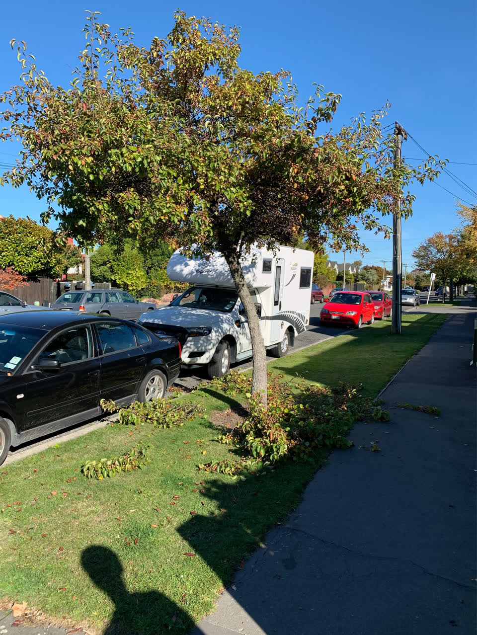 The photograph attached to this roading/streets report