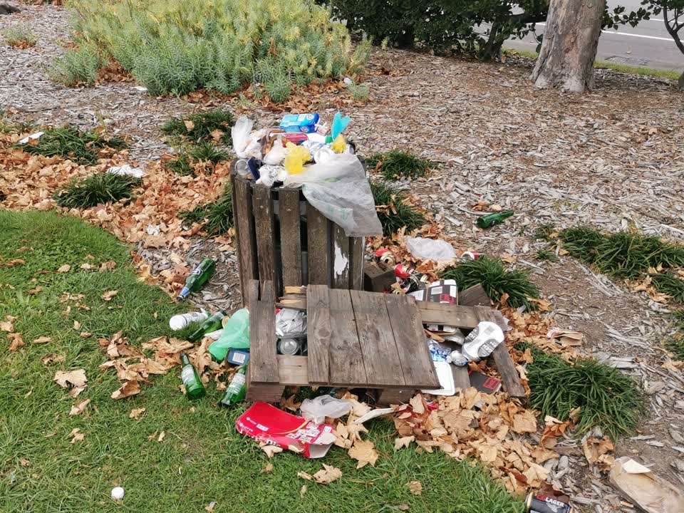 The photograph attached to this rubbish/recycling report