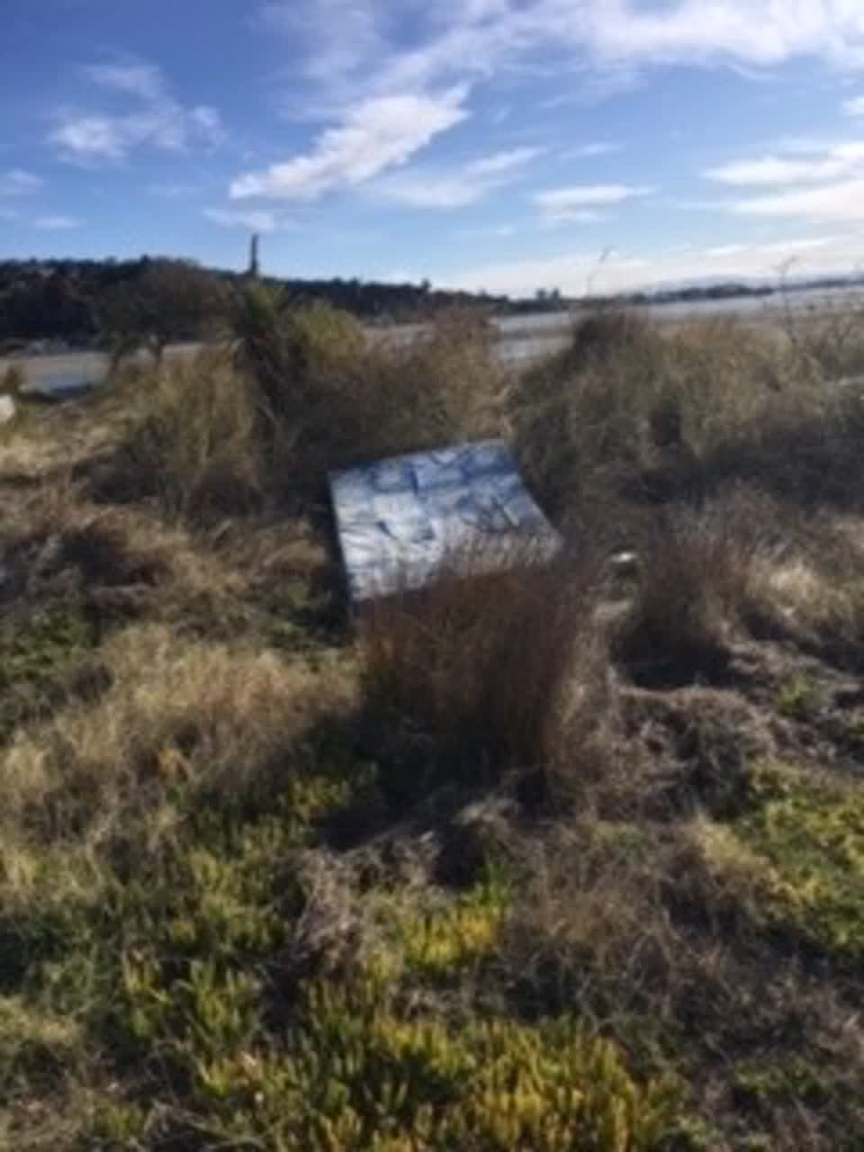 The photograph attached to this rubbish/recycling report