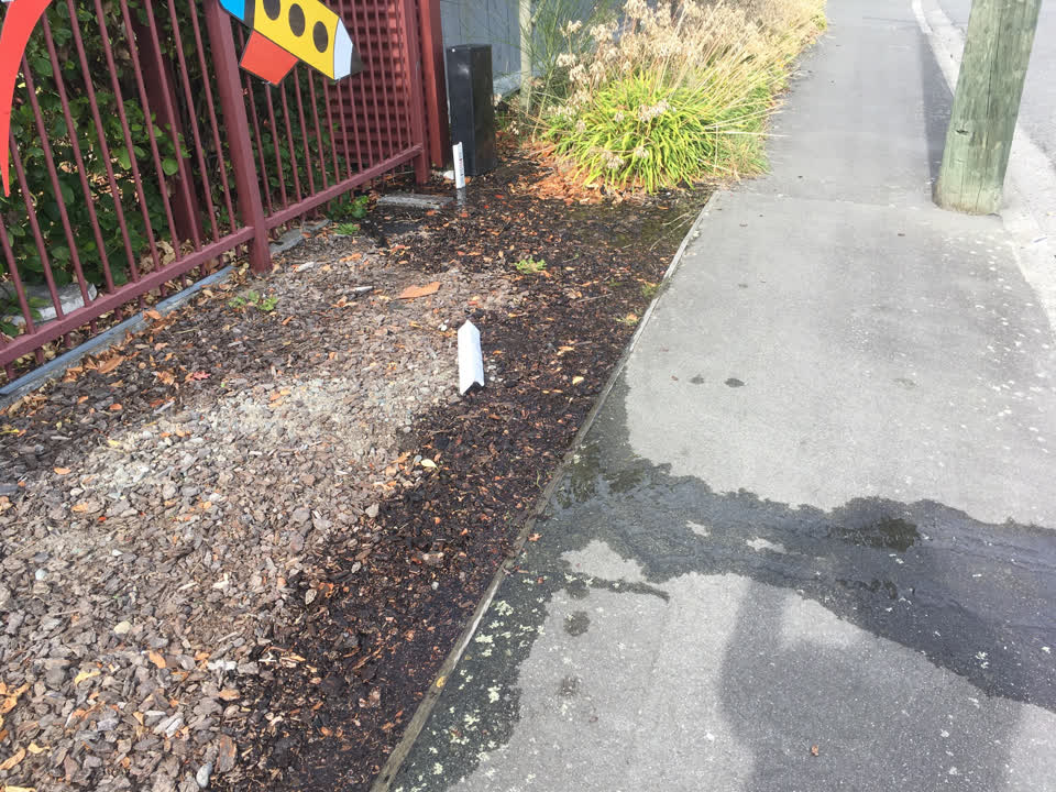 The photograph attached to this water supply report
