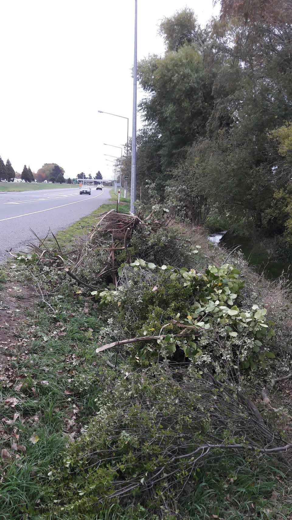 The photograph attached to this roading/streets report