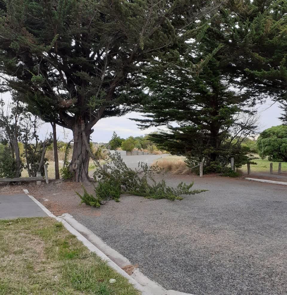 The photograph attached to this roading/streets report