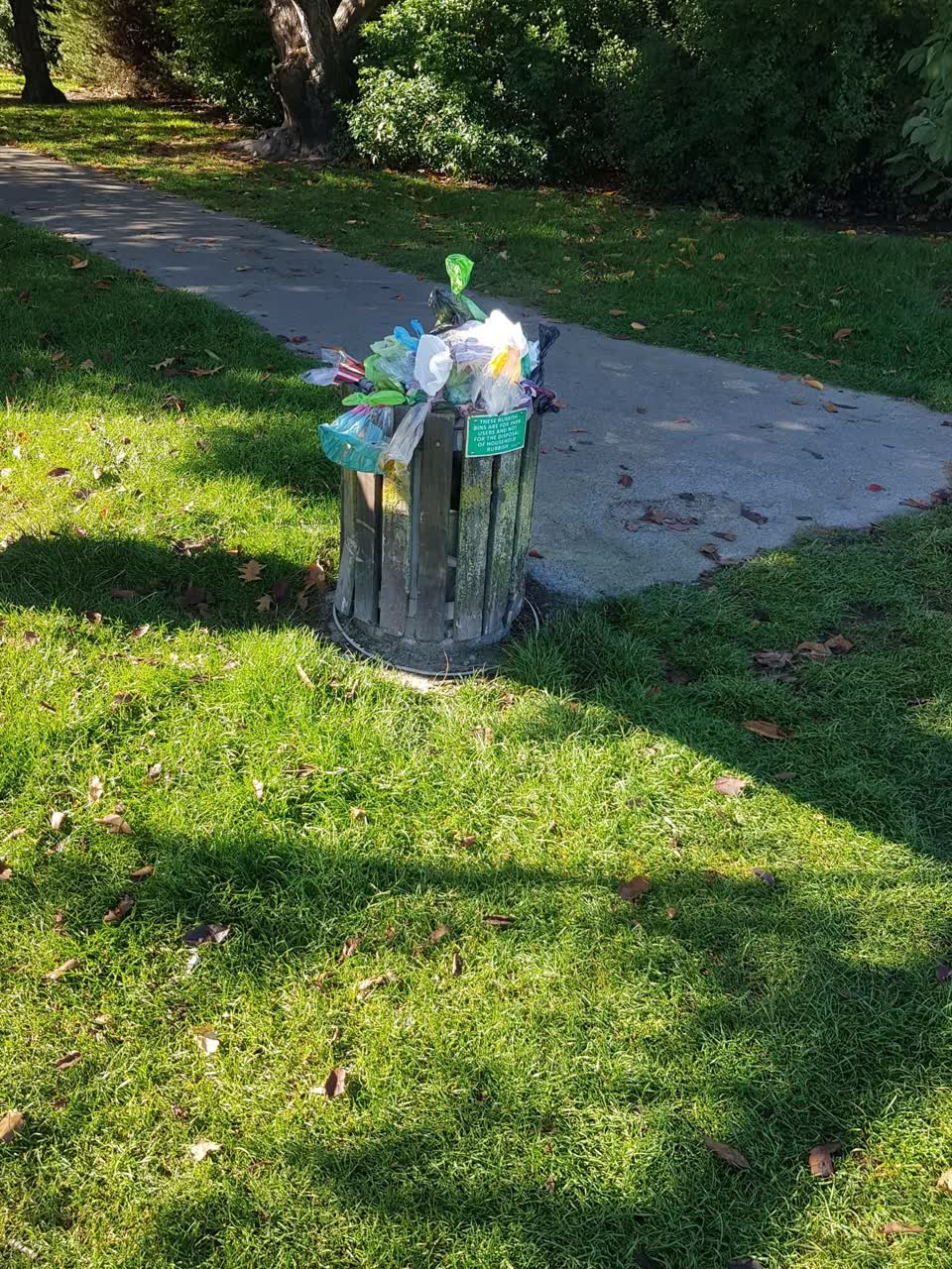 The photograph attached to this rubbish/recycling report