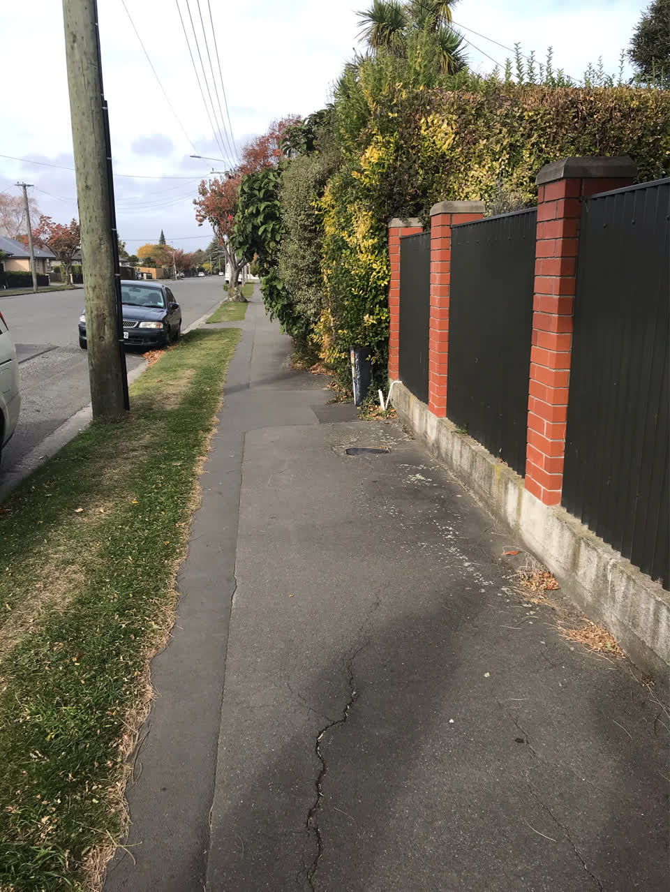 The photograph attached to this roading/streets report
