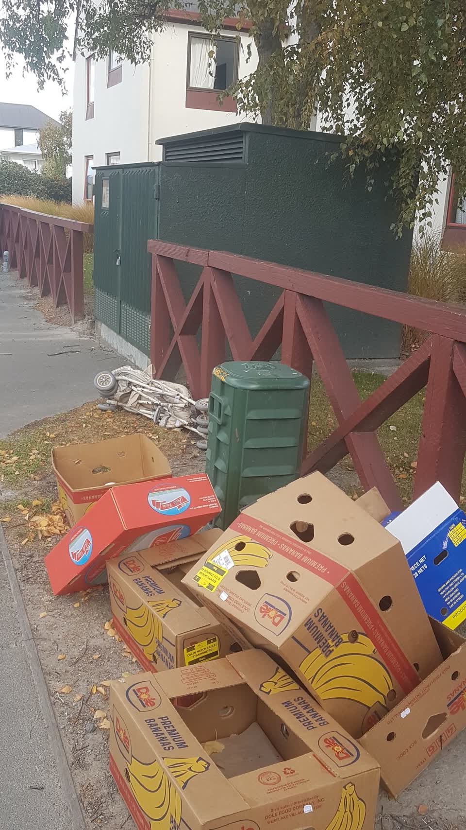 The photograph attached to this rubbish/recycling report