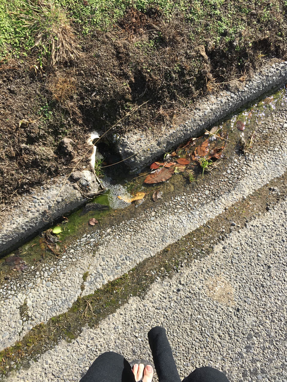 The photograph attached to this wastewater/stormwater report