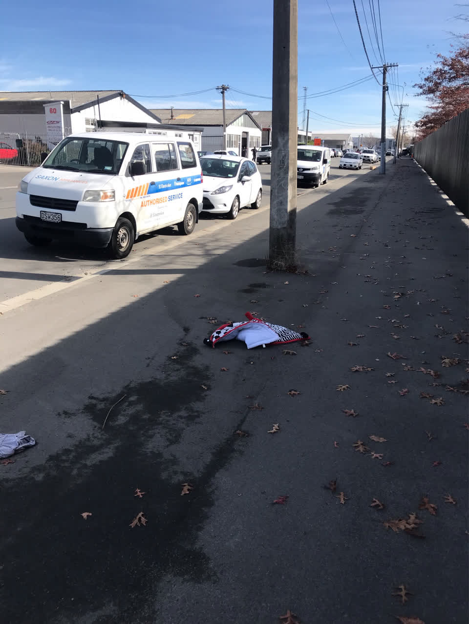 The photograph attached to this roading/streets report