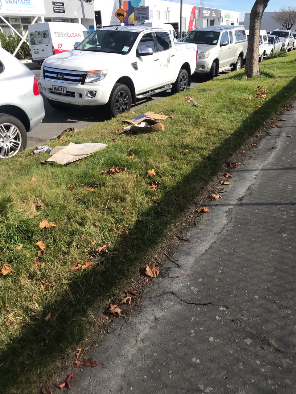 The photograph attached to this roading/streets report