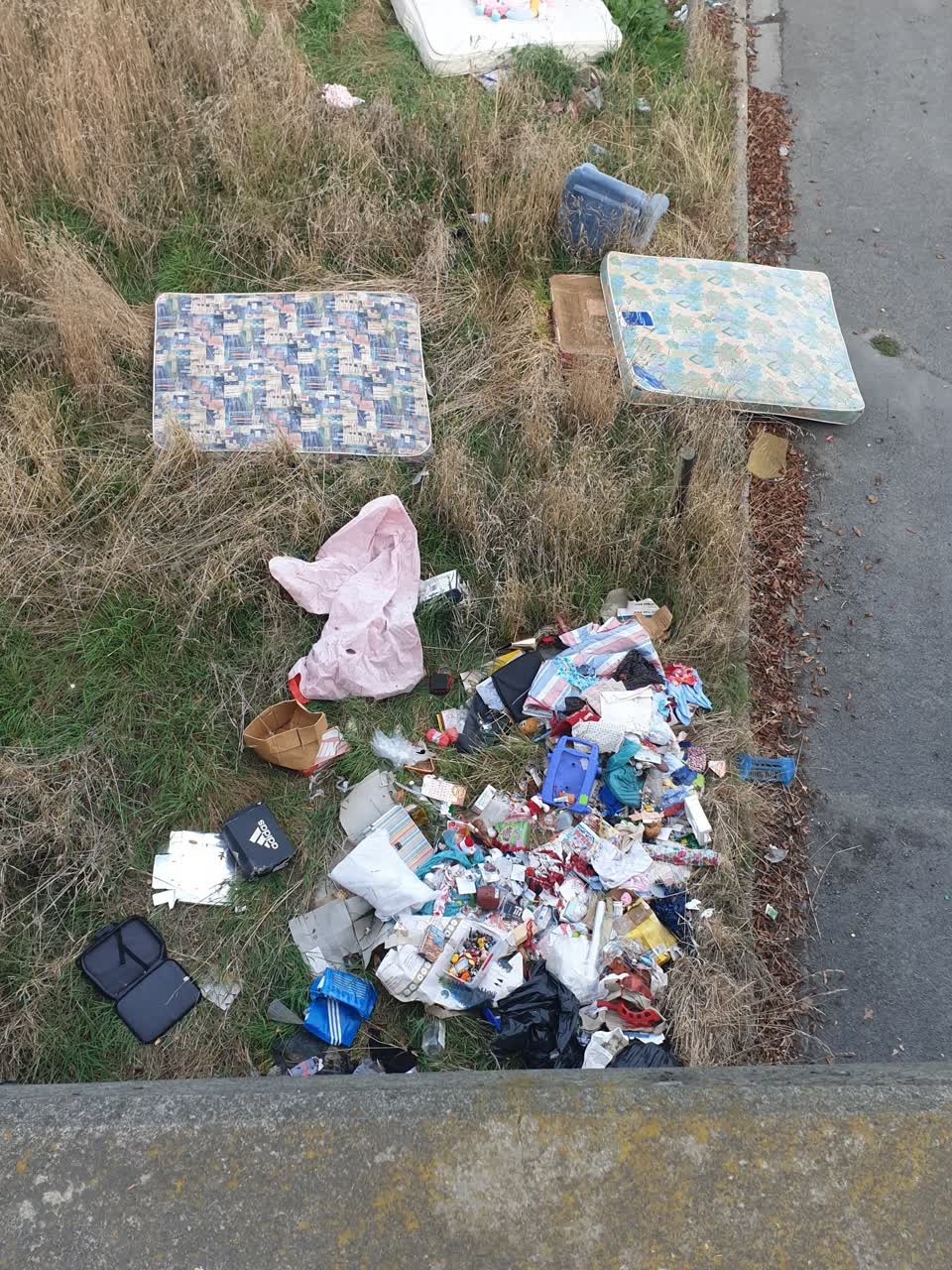 The photograph attached to this rubbish/recycling report