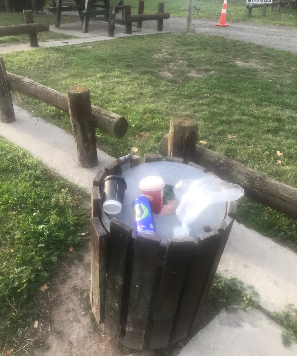 The photograph attached to this rubbish/recycling report
