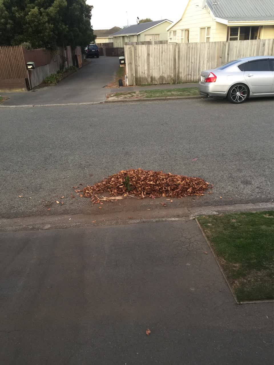 The photograph attached to this roading/streets report