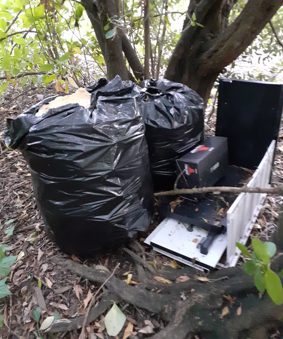 The photograph attached to this rubbish/recycling report