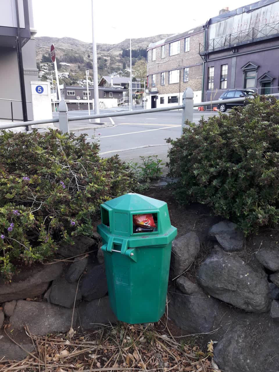 The photograph attached to this rubbish/recycling report