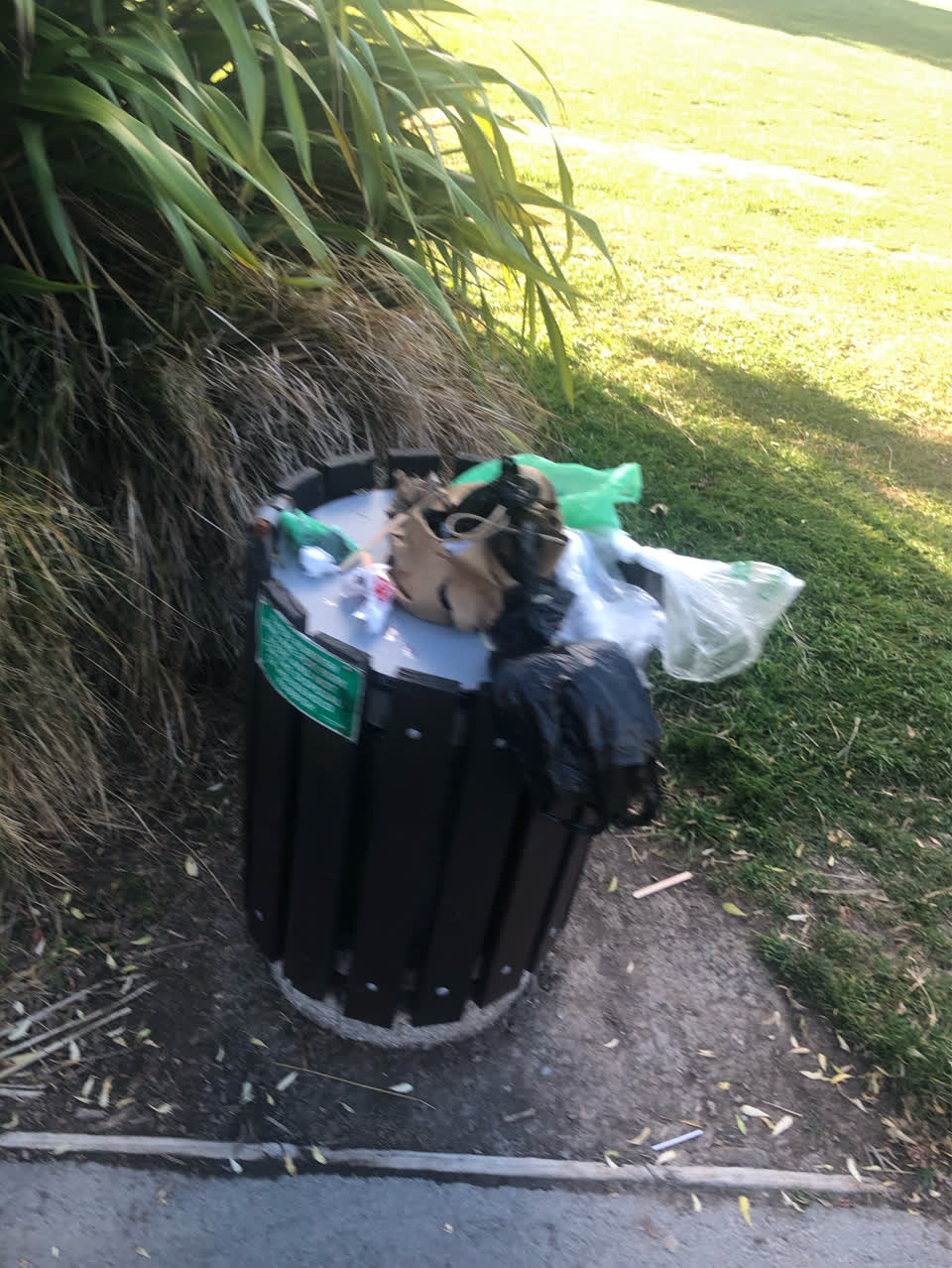 The photograph attached to this rubbish/recycling report