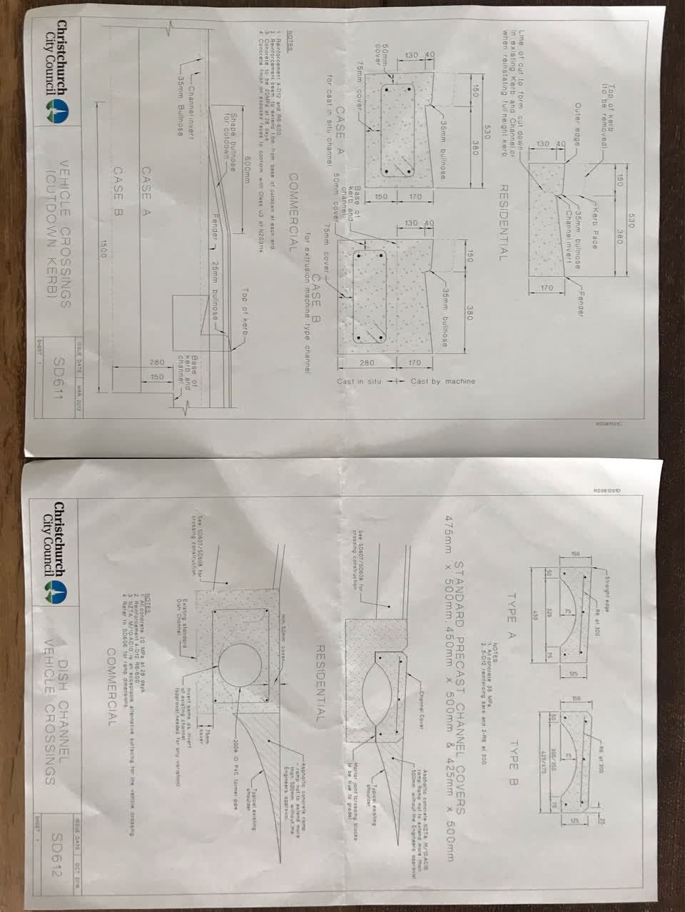 The photograph attached to this roading/streets report