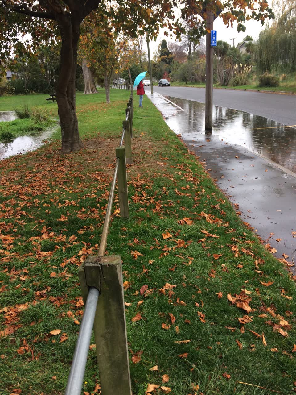 The photograph attached to this flooding report