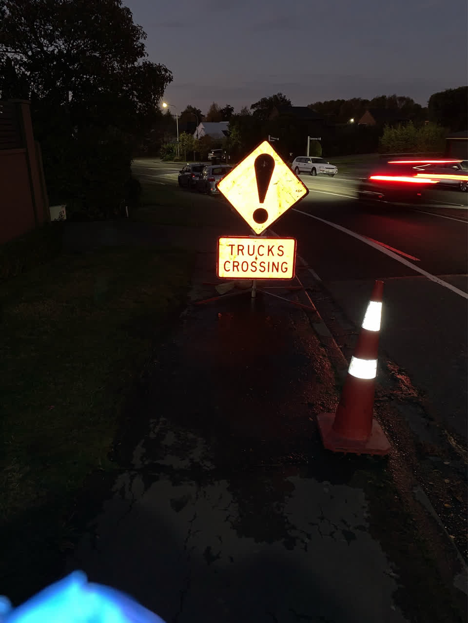 The photograph attached to this roading/streets report