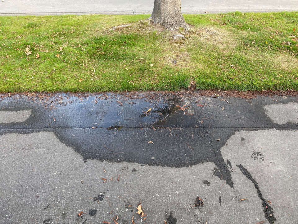 The photograph attached to this wastewater/stormwater report