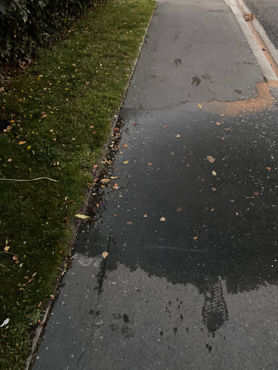 The photograph attached to this wastewater/stormwater report