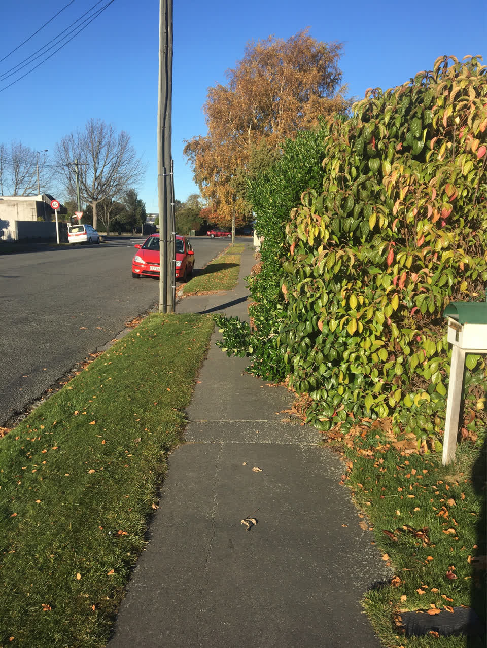The photograph attached to this roading/streets report